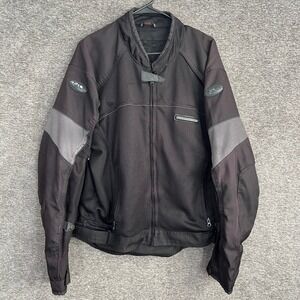 Fieldsheer Motorcycle Riding Jacket XL Black Mesh Padded Armor‎ Real Gear Riders